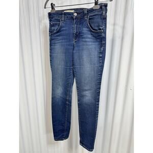 Pilcro + the Letterpress No. 26 Skinny Jeans Anthropologie Light Wash High Ris